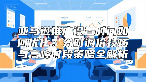 亚马逊推广设置时间如何优化？分时调价技巧与高峰时段策略全解析