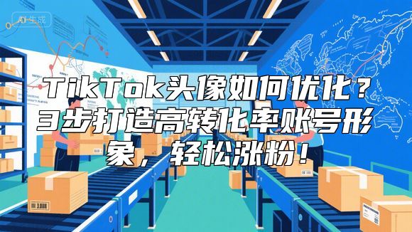 TikTok头像如何优化？3步打造高转化率账号形象，轻松涨粉！