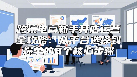 跨境电商新手开店运营全攻略：从平台选择到爆单的8个核心步骤