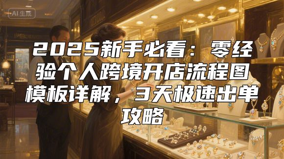 2025新手必看：零经验个人跨境开店流程图模板详解，3天极速出单攻略