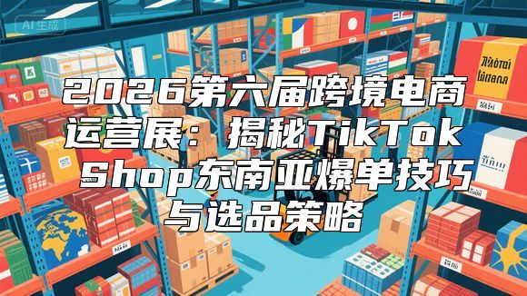 2026第六届跨境电商运营展：揭秘TikTok Shop东南亚爆单技巧与选品策略