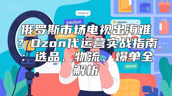 俄罗斯市场电视出海难？Ozon代运营实战指南：选品、物流、爆单全解析