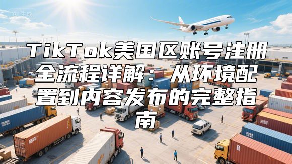 TikTok美国区账号注册全流程详解：从环境配置到内容发布的完整指南
