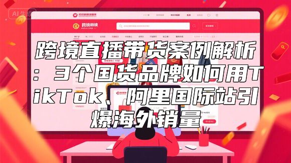 跨境直播带货案例解析：3个国货品牌如何用TikTok、阿里国际站引爆海外销量