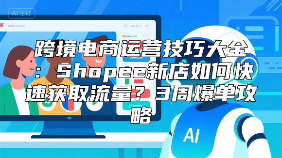跨境电商运营技巧大全：Shopee新店如何快速获取流量？3周爆单攻略
