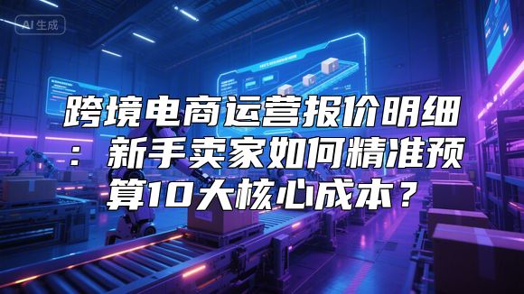 跨境电商运营报价明细：新手卖家如何精准预算10大核心成本？