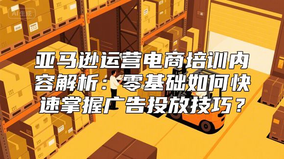 亚马逊运营电商培训内容解析：零基础如何快速掌握广告投放技巧？