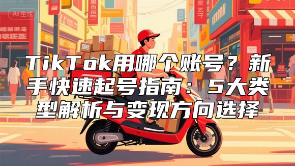 TikTok用哪个账号？新手快速起号指南：5大类型解析与变现方向选择