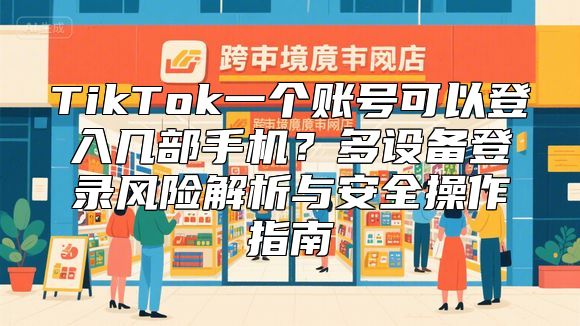 TikTok一个账号可以登入几部手机？多设备登录风险解析与安全操作指南