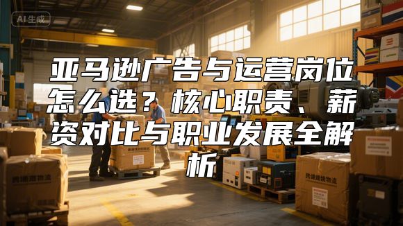 亚马逊广告与运营岗位怎么选？核心职责、薪资对比与职业发展全解析