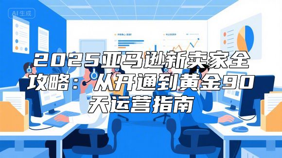 2025亚马逊新卖家全攻略：从开通到黄金90天运营指南