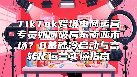 TikTok跨境电商运营专员如何破局东南亚市场？0基础冷启动与高转化运营实操指南