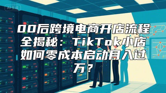 00后跨境电商开店流程全揭秘：TikTok小店如何零成本启动月入过万？