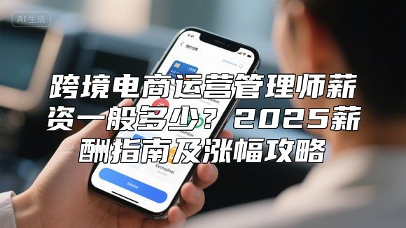 跨境电商运营管理师薪资一般多少？2025薪酬指南及涨幅攻略