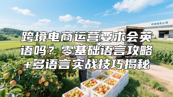 跨境电商运营要求会英语吗？零基础语言攻略+多语言实战技巧揭秘