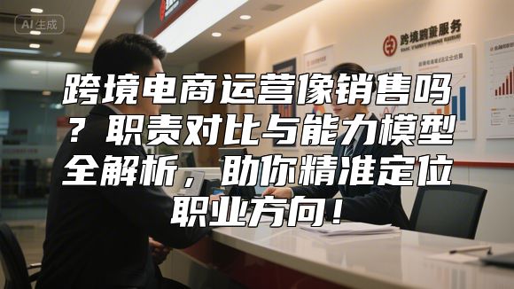 跨境电商运营像销售吗？职责对比与能力模型全解析，助你精准定位职业方向！