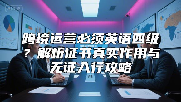 跨境运营必须英语四级？解析证书真实作用与无证入行攻略