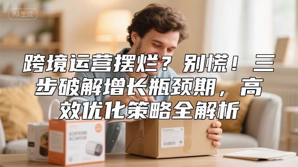 跨境运营摆烂？别慌！三步破解增长瓶颈期，高效优化策略全解析