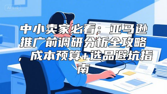 中小卖家必看：亚马逊推广前调研分析全攻略，成本预算+选品避坑指南