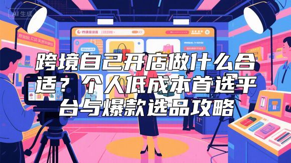 跨境自己开店做什么合适？个人低成本首选平台与爆款选品攻略