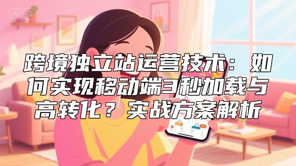 跨境独立站运营技术：如何实现移动端3秒加载与高转化？实战方案解析