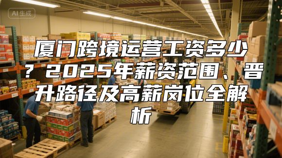 厦门跨境运营工资多少？2025年薪资范围、晋升路径及高薪岗位全解析