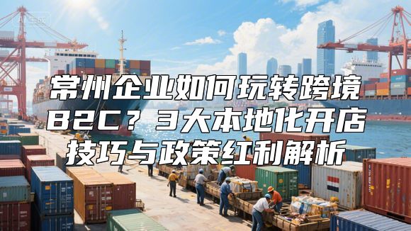 常州企业如何玩转跨境B2C？3大本地化开店技巧与政策红利解析