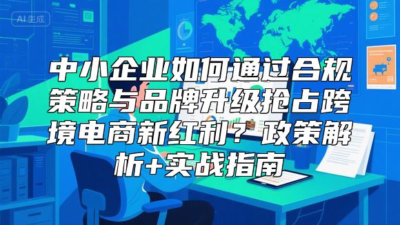 中小企业如何通过合规策略与品牌升级抢占跨境电商新红利？政策解析+实战指南