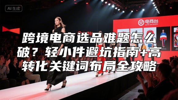 跨境电商选品难题怎么破？轻小件避坑指南+高转化关键词布局全攻略