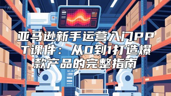 亚马逊新手运营入门PPT课件：从0到1打造爆款产品的完整指南