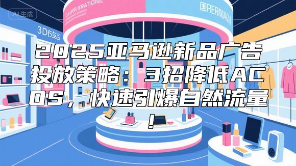 2025亚马逊新品广告投放策略：3招降低ACOS，快速引爆自然流量！