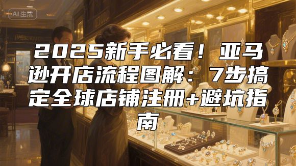 2025新手必看！亚马逊开店流程图解：7步搞定全球店铺注册+避坑指南
