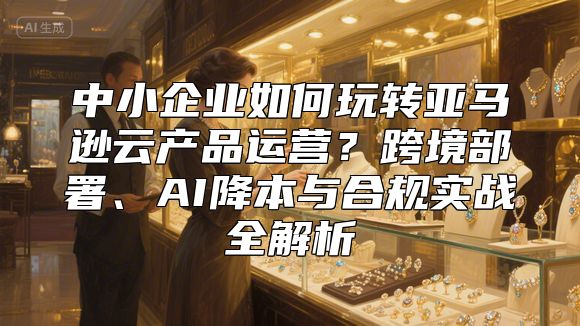 中小企业如何玩转亚马逊云产品运营？跨境部署、AI降本与合规实战全解析