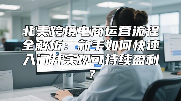 北美跨境电商运营流程全解析：新手如何快速入门并实现可持续盈利？