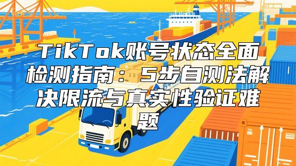 TikTok账号状态全面检测指南：5步自测法解决限流与真实性验证难题