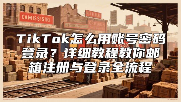 TikTok怎么用账号密码登录？详细教程教你邮箱注册与登录全流程