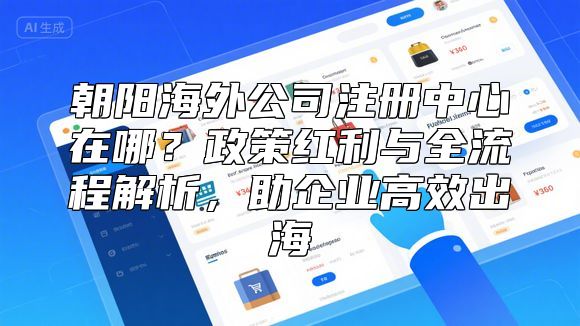 朝阳海外公司注册中心在哪？政策红利与全流程解析，助企业高效出海