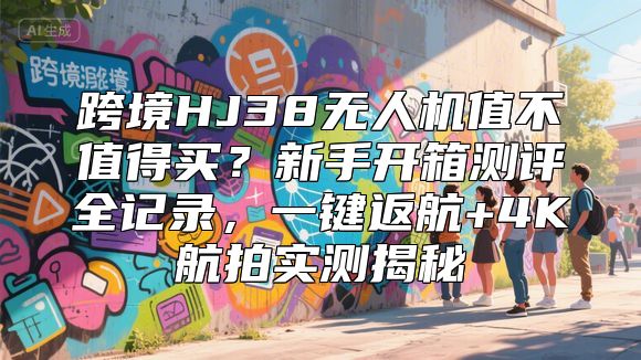 跨境HJ38无人机值不值得买？新手开箱测评全记录，一键返航+4K航拍实测揭秘