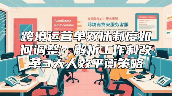 跨境运营单双休制度如何调整？解析工作制改革3大人效平衡策略