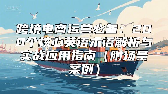 跨境电商运营必备：200个核心英语术语解析与实战应用指南（附场景案例）