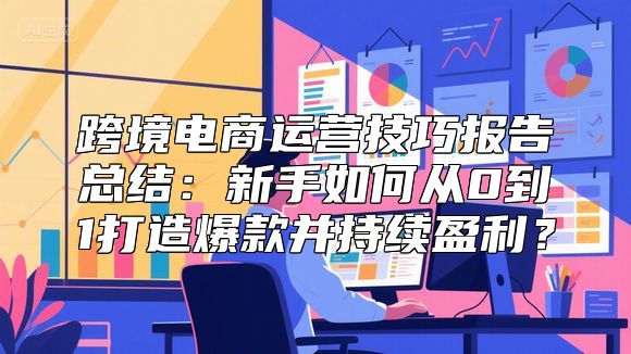 跨境电商运营技巧报告总结：新手如何从0到1打造爆款并持续盈利？