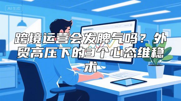 跨境运营会发脾气吗？外贸高压下的3个心态维稳术