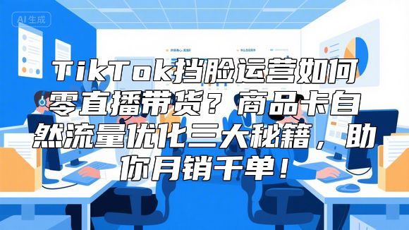TikTok挡脸运营如何零直播带货？商品卡自然流量优化三大秘籍，助你月销千单！