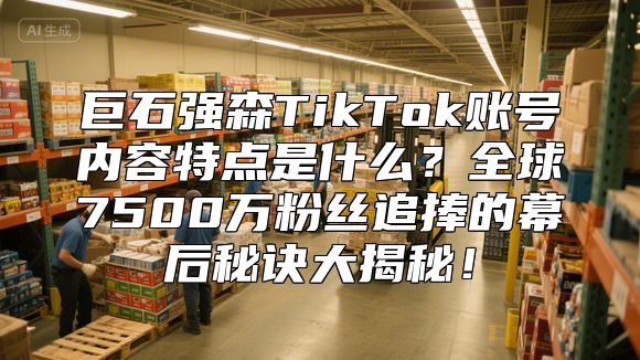 巨石强森TikTok账号内容特点是什么？全球7500万粉丝追捧的幕后秘诀大揭秘！