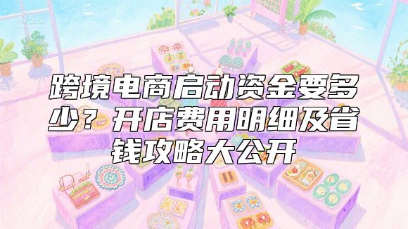 跨境电商启动资金要多少？开店费用明细及省钱攻略大公开