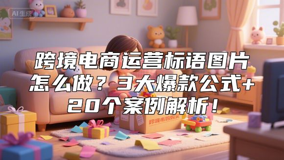 跨境电商运营标语图片怎么做？3大爆款公式+20个案例解析！