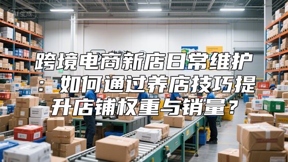 跨境电商新店日常维护：如何通过养店技巧提升店铺权重与销量？