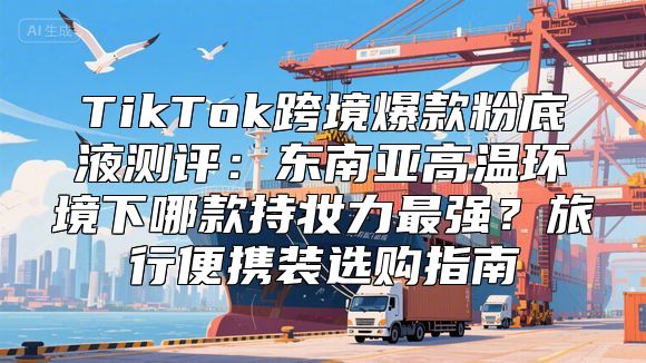 TikTok跨境爆款粉底液测评：东南亚高温环境下哪款持妆力最强？旅行便携装选购指南