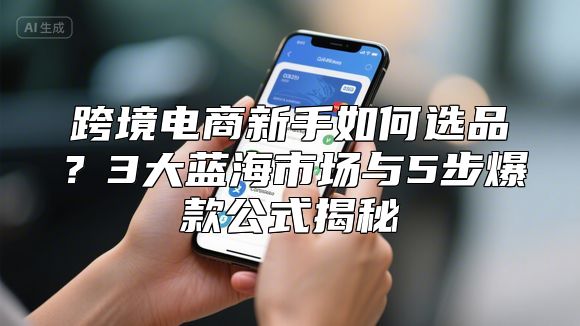 跨境电商新手如何选品？3大蓝海市场与5步爆款公式揭秘