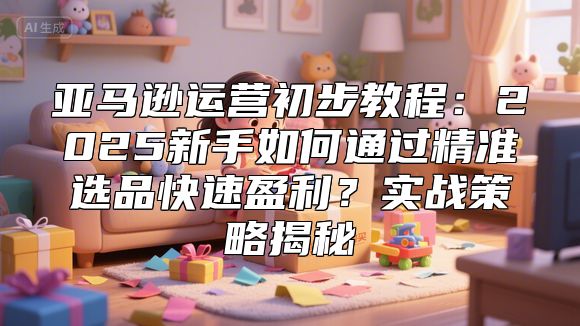 亚马逊运营初步教程：2025新手如何通过精准选品快速盈利？实战策略揭秘